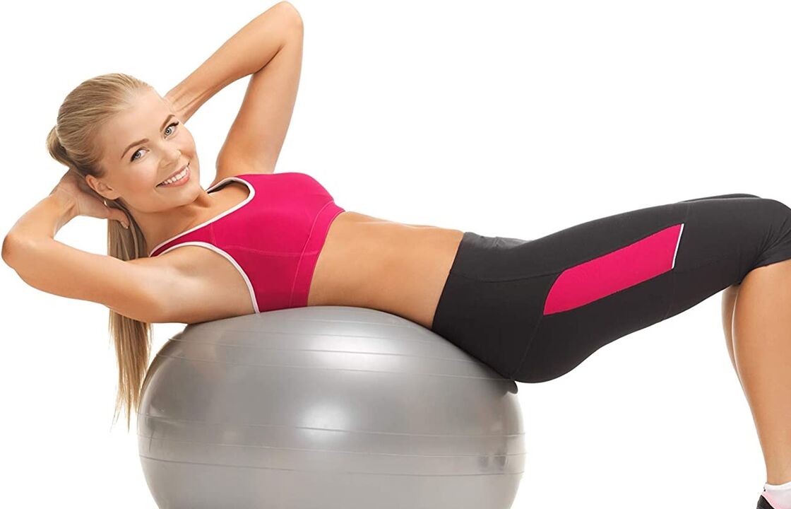 ejercicios fitball para adelgazar