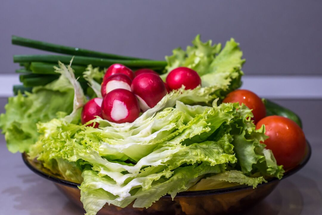 verduras en la dieta favorita